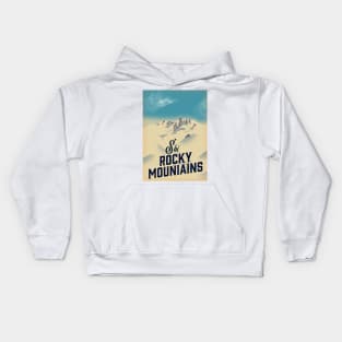 Ski Rocky Mountains Kids Hoodie